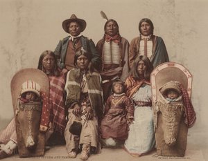 Ute-Häuptling Severo und Familie von Charles A. Nast