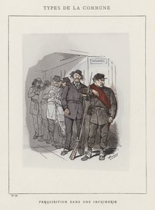 Durchsuchung in einer Druckerei von Charles Albert d Arnoux Bertall