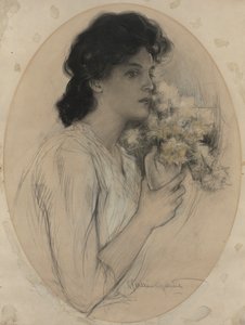 Mädchen mit Blumen
