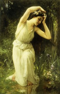 Eine Nymphe im Wald von Charles Amable Lenoir