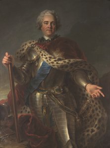 Hermann Moritz Graf von Sachsen (1696-1750), genannt Marschall von Frankreich von Charles Antoine Coypel