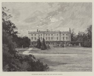 Hughenden Manor, Rückansicht und private Gärten