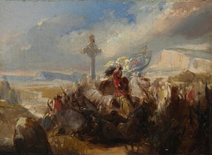 Schlacht von Poitiers, 25. Oktober 732 von Charles Auguste Steuben