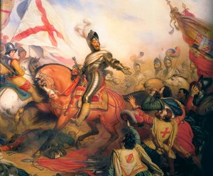 König Heinrich IV. in der Schlacht von Ivry von Charles Auguste Steuben