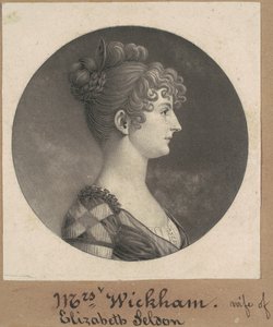 Elizabeth Selden McClurg Wickham von Charles B. J. Févret de Saint Mémin