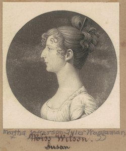 Martha Jefferson Tyler Waggaman von Charles B. J. Févret de Saint Mémin