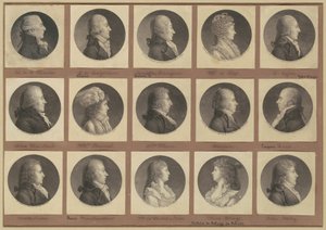 Saint-Mémin Sammlung von Porträts, Gruppe 1 von Charles B. J. Févret de Saint Mémin