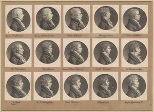 Saint-Mémin Sammlung von Porträts, Gruppe 26 von Charles B. J. Févret de Saint Mémin