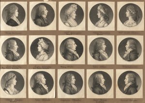 Saint-Mémin Sammlung von Porträts, Gruppe 2 von Charles B. J. Févret de Saint Mémin