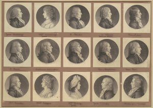 Saint-Mémin Sammlung von Porträts, Gruppe 3 von Charles B. J. Févret de Saint Mémin