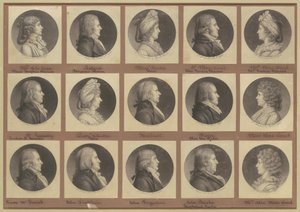 Saint-Mémin Sammlung von Porträts, Gruppe 4 von Charles B. J. Févret de Saint Mémin