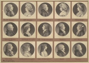 Saint-Mémin Sammlung von Porträts, Gruppe 5 von Charles B. J. Févret de Saint Mémin