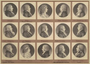 Saint-Mémin Sammlung von Porträts, Gruppe 6 von Charles B. J. Févret de Saint Mémin