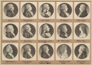 Saint-Mémin Sammlung von Porträts, Gruppe 7 von Charles B. J. Févret de Saint Mémin