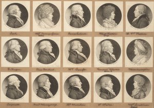 Saint-Mémin Sammlung von Porträts, Gruppe 9 von Charles B. J. Févret de Saint Mémin