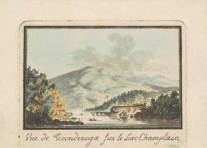 Blick auf Ticonderoga vom Lake Champlain