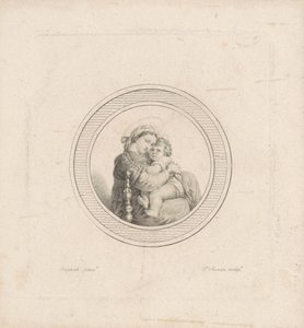 Madonna della Seggiola von Charles B. J. Févret de Saint Mémin, after Raphael