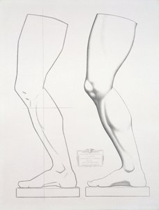 Bein des Germanicus, Tafel 25 aus Cours du Dessin Band I: Modeles dapres la bosse, c.1868 von Charles Bargue