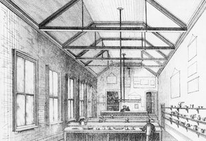 Chemielabor, Dulwich College, ca. 1870