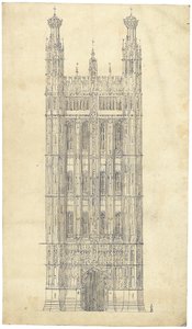 Zeichnung für das Parlament, ca. 1836-40 von Charles Barry