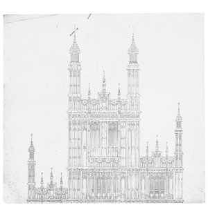 Zeichnung für das Parlament, ca. 1836-40 von Charles Barry