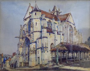 Kirche von Moret sur Loing, Südseite, ca. 1906