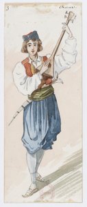 Holmès - La montagne noire - Kostümentwürfe von Charles Bianchini - 03(a). Choeurs