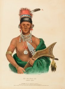 AP-PA-NOO-SE. SAUKIE HÄUPTLING, aus Geschichte der Indianerstämme Nordamerikas