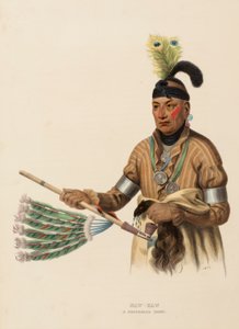 NAW-KAW. Ein Winnebago-Häuptling, aus der Geschichte der Indianerstämme Nordamerikas