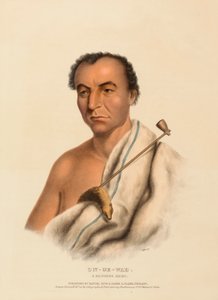 ON-GE-WAE. Ein Chippewa-Häuptling, aus der Geschichte der Indianerstämme Nordamerikas