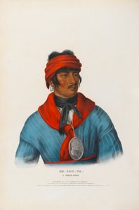 Se-loc-ta - ein Häuptling der Creek-Indianer von Charles Bird King