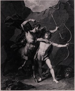 Die Erziehung des Achilles, 1794 von Charles Clément Bervic
