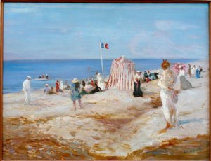 Strandszene in Dieppe