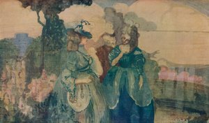 Im blauen Land oder Colloque Sentimentale, um 1895 von Charles Edward Conder