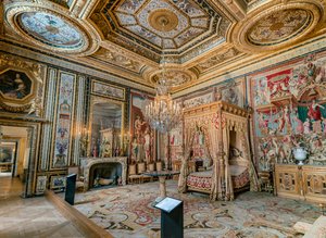 Schlafzimmer von Anne von Österreich im Papst-Apartment von Charles & Cotelle Jean II (1642 1708) Errard