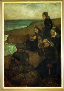 Im Land des Meeres – Triptychon, rechte Tafel: Die Verbliebenen