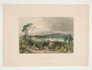 Ansicht von Meredith, New Hampshire, Illustration für Nathaniel Parker Willis