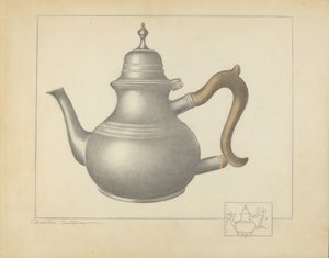 Zinn Teekanne von Charles Cullen
