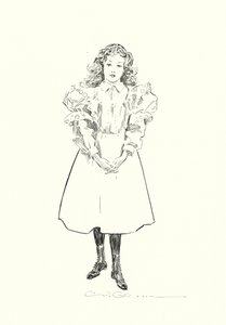 Ein kleines amerikanisches Mädchen von Charles Dana Gibson