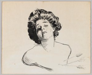 Porträt eines Mädchens von Charles Dana Gibson