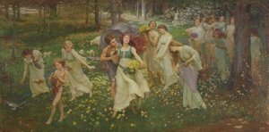 Der Fortschritt des Frühlings, 1905 von Charles Daniel Ward