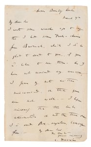 Eigenhändiger Brief, signiert