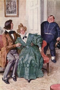 Illustration für Die Pickwickier von Charles Dickens von Charles Edmund (after) Brock
