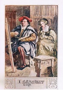 Ich sitze oft eine Stunde oder länger und beobachte Hans Holbein bei seiner Arbeit von Charles Edmund Brock