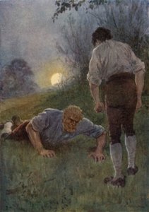 Illustration für Die breite Straße, eine Romanze von Kent von Charles Edmund Brock