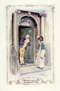 Ihr einen seiner anmutigsten Verbeugungen machen (Illustration)