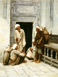 Arabische Wasserträger bei der Rast