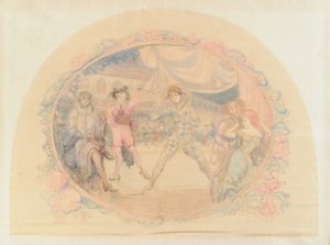Harlekin amüsiert sich, 1905 von Charles Edward Conder