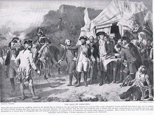 Die Belagerung von Yorktown, Illustration aus 