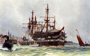 Die Alte Unversöhnliche (Duguay Trouin) in Devonport, 1901